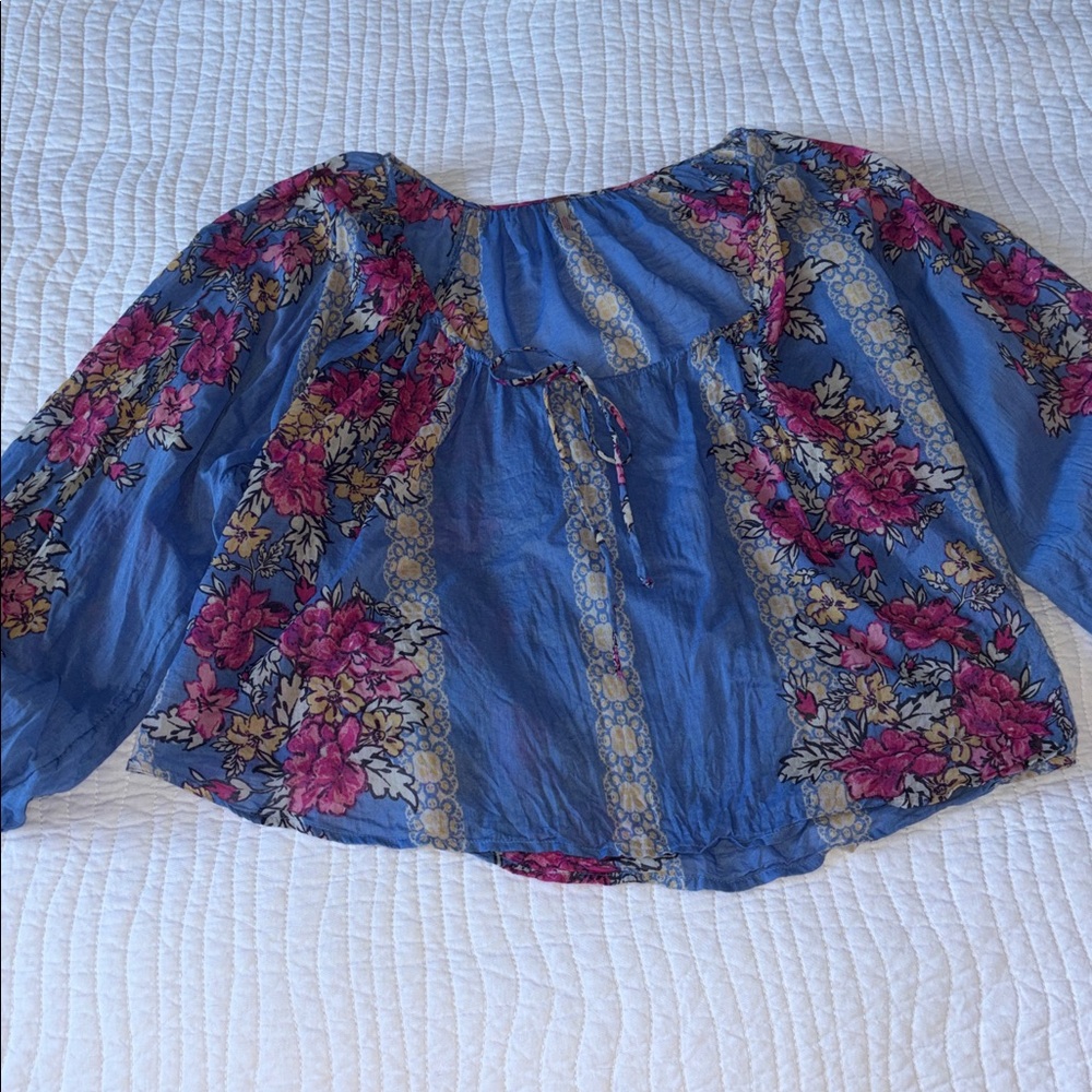Free People Floral Blouse - Picture 6 of 7